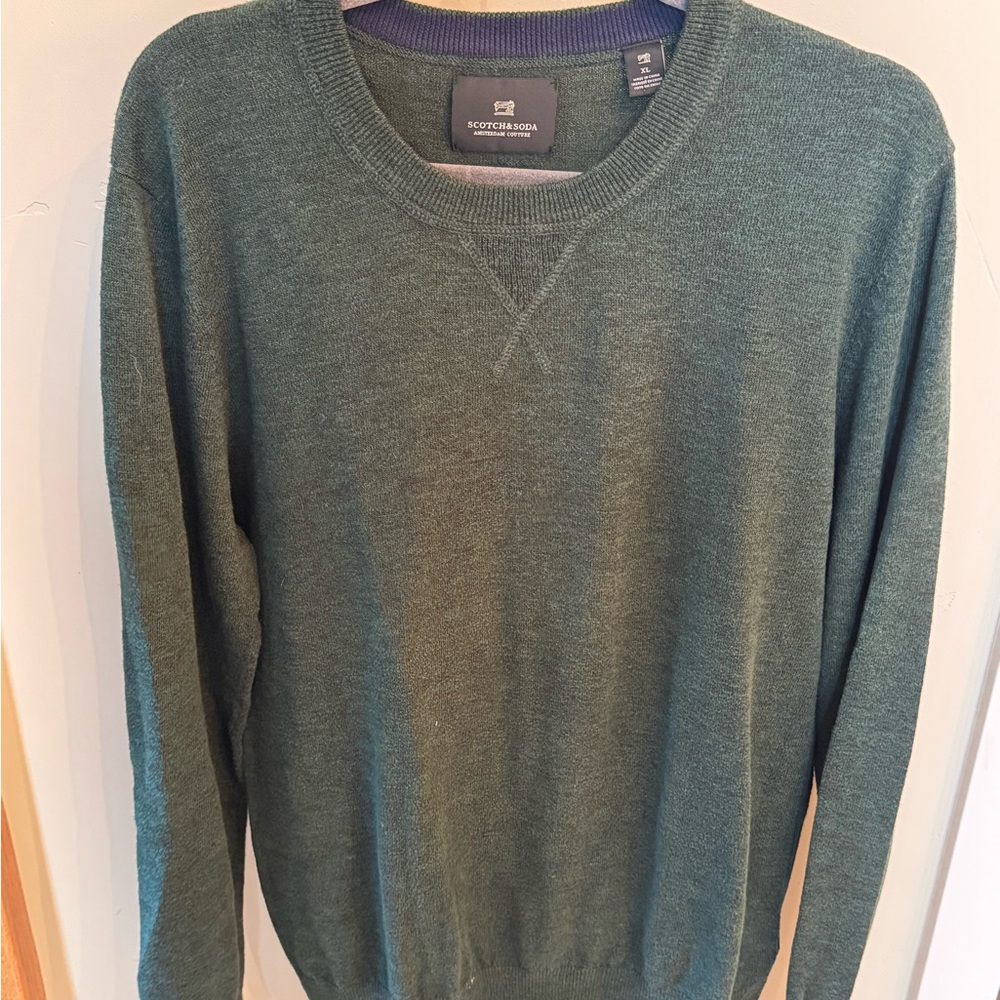Scotch & Soda Forest Green Crewneck Sweater